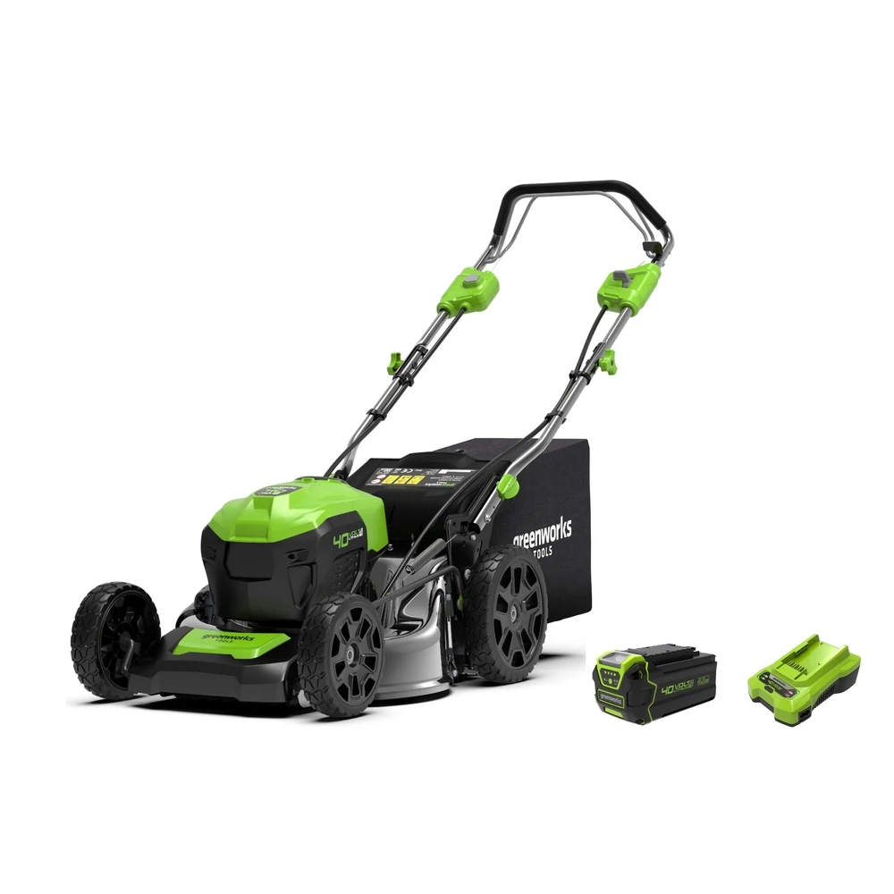 Greenworks Tondeuse Sur Batterie 40V Coupe 46cm 4AH 3 Greenworks Tondeuse Sur Batterie 40V Coupe 46cm 4AH
