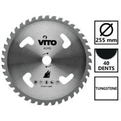 Lame De Coupe Débroussailleuse 40 Dents-diamètre 255mm Alesage 25.4-tungstène -Einhell Boutique 248a6ac5a9d328d3
