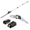 Taille-haies élagueur 2en1 Avec Batterie Lithium 40v 2.5 Ah + Chargeur Warrior