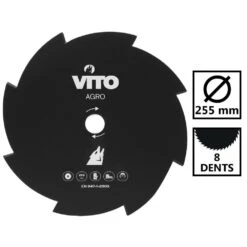 Lame De Coupe Débroussailleuse 255mm 8 Dents Alesage 25.4 Universelle -Einhell Boutique 53eb9b0d3d9fd4a1