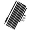 VIDAXL Tarière De Sol Avec Manche 80 Mm Et Tube D'extension 9 M Acier -Einhell Boutique 630d1e8968f426.96735437