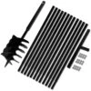 VIDAXL Bêche Et Tarière Manuelle 200 Mm Avec Rallonge 13 M Acier -Einhell Boutique 630d1e98106732.10483756