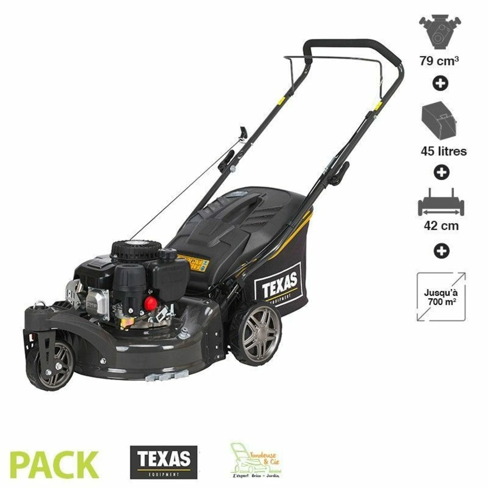 Tondeuse Thermique Autotractée 79 Cc 3 Roues 42cm Mulching Texas Premium 4275 Tr 3 Tondeuse Thermique Autotractée 79 Cc 3 Roues 42cm Mulching Texas Premium 4275 Tr