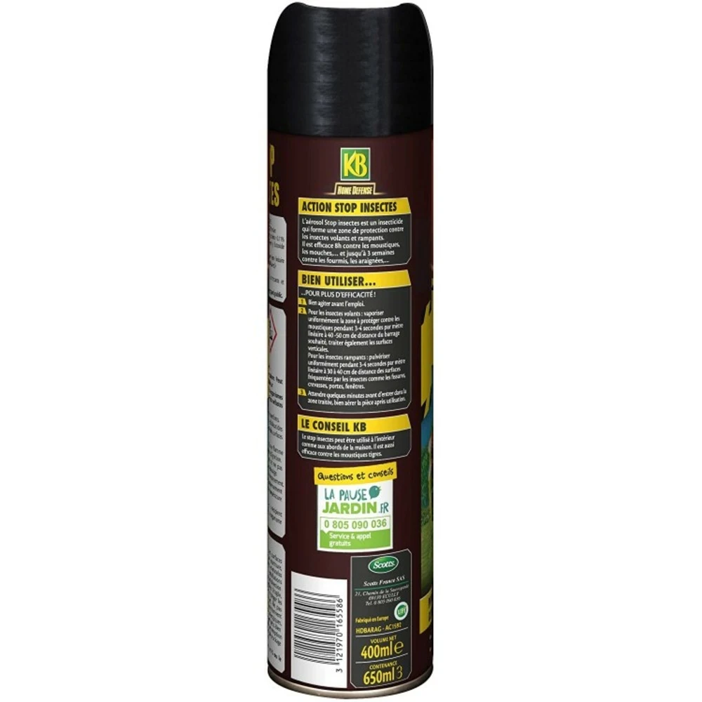 Stop Insectes Aerosol, 400 Ml Hdbarag 4 Stop Insectes Aerosol, 400 Ml Hdbarag – Image 2