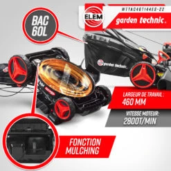 Tondeuse Thermique Autotractée 144.3cc - 46cm Avec Démarrage électrique -mulchin -Einhell Boutique 63c136749632f1.14439241