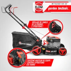 Tondeuse Thermique Autotractée 144.3cc - Largeur De Coupe 46cm - Elem Garden -Einhell Boutique 63c1367d745029.32057082