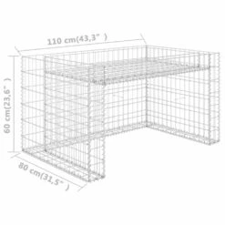 VIDAXL Garage Tondeuse à Gazon Lit Surélevé 110x80x60 Cm Fil En Acier -Einhell Boutique 63d3812d8419a4.26953719
