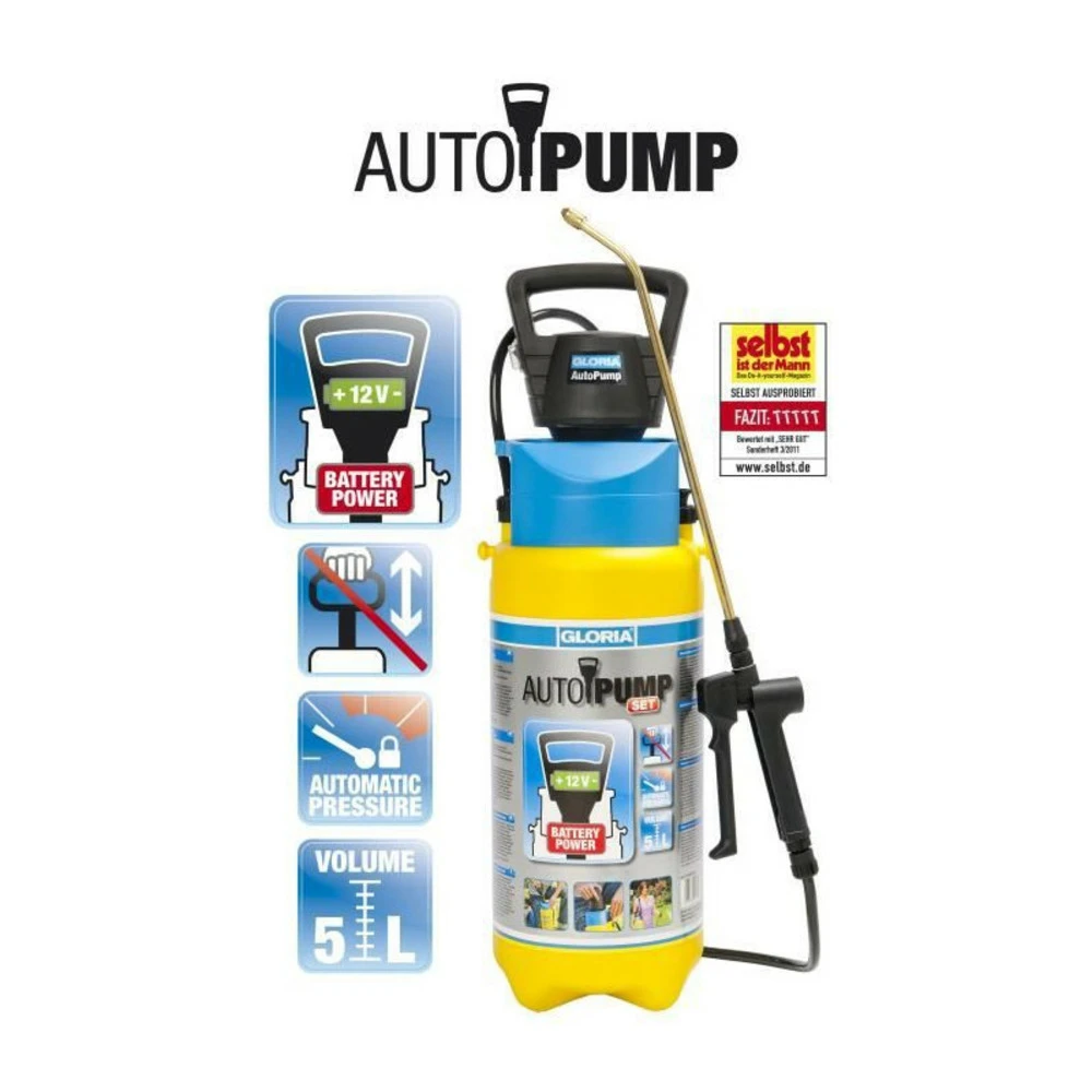 Gloria Pulvérisateur à Pression Avec Pompe électrique Intégrée - 5l 5 Gloria Pulvérisateur à Pression Avec Pompe électrique Intégrée - 5l – Image 3