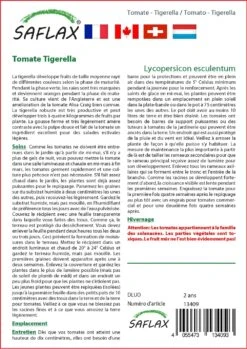 Kit De Culture - Tomate Tigerella - 10 Graines - Lycopersicon Esculentum -Einhell Boutique 64064139cf1d13.09091706