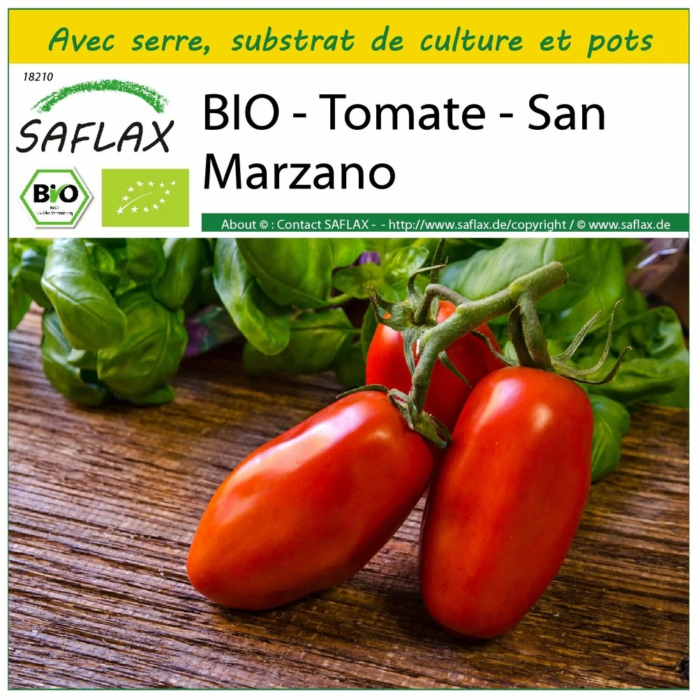 Kit De Culture - Bio - Tomate - San Marzano - 15 Graines - Solanum Lycopersicum 3 Kit De Culture - Bio - Tomate - San Marzano - 15 Graines - Solanum Lycopersicum
