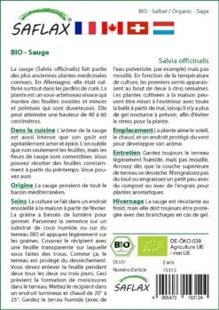 Kit De Culture - Bio - Sauge - 60 Graines - Salvia Officinalis 11 Kit De Culture - Bio - Sauge - 60 Graines - Salvia Officinalis -Einhell Boutique 640641bf633633.78306731