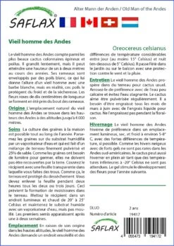 Kit De Culture - Vieil Homme Des Andes - 40 Graines - Oreocereus Celsianus -Einhell Boutique 64064213301845.95828863