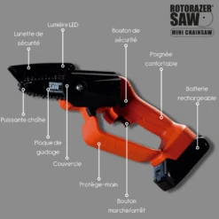 Mini Tronçonneuse électrique - Trickblade Pro - Rotorazer Mini Chainsaw -Einhell Boutique 6436a2df721c56.03391991