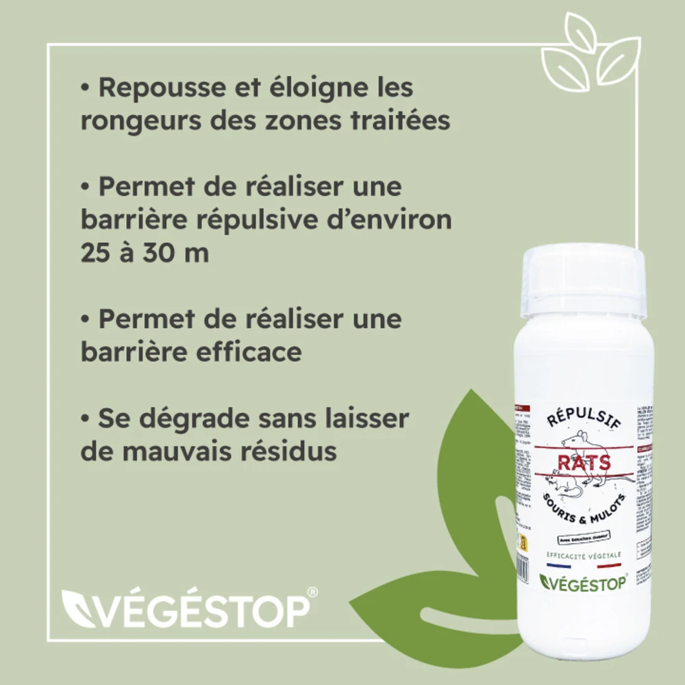Répulsif Rats, Souris & Mulots - 500 Ml 5 Répulsif Rats, Souris & Mulots - 500 Ml – Image 3