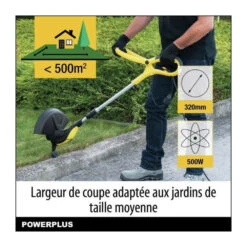 Coupe-bordure électrique Powerplus Powxg30033 - 500 W, 320 Mm ø, Jardinage Outillage, Coupe-herbe & Coupe-bordures Pour Votre -Einhell Boutique 644acde50af2c9.20548010