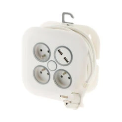 Enrouleur Domestique 7m - 3 Prises 2p+t 16a + 2x Usb -Einhell Boutique 645b90a5d79ae9.46618976