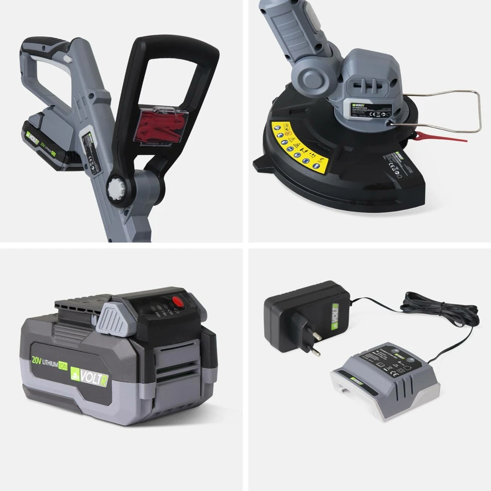 Voltr - Tondeuse à Gazon Sans Fil 30cm Batterie 20v Lithium 4ah Et Chargeur + Débroussailleuse Sans Fil ø25cm Avec Batterie Lithium 8 Voltr - Tondeuse à Gazon Sans Fil 30cm Batterie 20v Lithium 4ah Et Chargeur + Débroussailleuse Sans Fil ø25cm Avec Batterie Lithium – Image 6