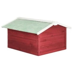 VIDAXL Garage De Tondeuse à Gazon 72x87x50 Cm Rouge Et Blanc Sapin -Einhell Boutique 6480d34c47c817.70496275