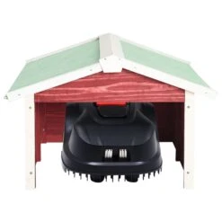 VIDAXL Garage De Tondeuse à Gazon 72x87x50 Cm Rouge Et Blanc Sapin -Einhell Boutique 6480d34c4b2a98.82218083