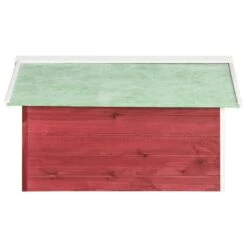 VIDAXL Garage De Tondeuse à Gazon 72x87x50 Cm Rouge Et Blanc Sapin -Einhell Boutique 6480d34c523827.95805859