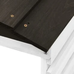 VIDAXL Garage De Tondeuse à Gazon Noir Et Blanc 78x74x54 Cm Sapin -Einhell Boutique 6480d35b405bb2.81441842