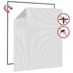 VIDAXL Moustiquaire Magnétique Pour Fenêtres Blanc 130x150 Cm -Einhell Boutique 648b47430977d9.38770534