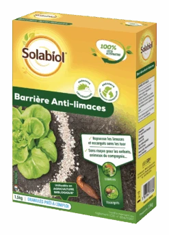 Solabiol Sobarpot15 | Barriere Anti-limaces & Escargots| 1,5 Kg | Utilisable En