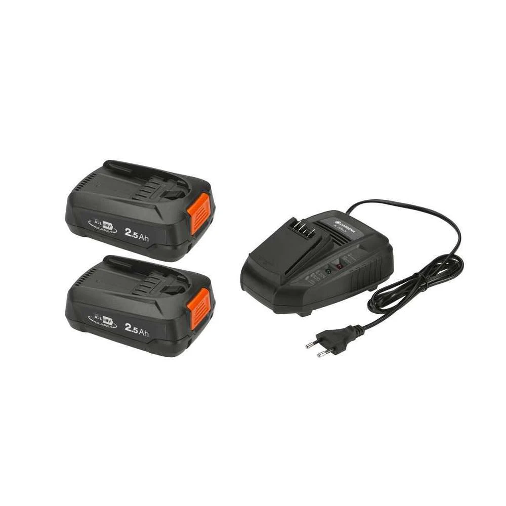 Gardena Kit De Démarrage 2 Batteries P4A PBA 18V 45 AL/45 Et Chargeur AL 1831 3 Gardena Kit De Démarrage 2 Batteries P4A PBA 18V 45 AL/45 Et Chargeur AL 1831